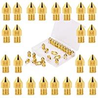 LUTER 24PCS MK8 Extrusor Impresora 3D Boquilla Nozzle 0.2 mm- 0.3 mm- 0.4 mm- 0.5 mm- 0.6 mm- 0.8 mm- 1 mm con caja de…